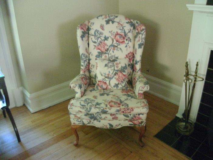 Pair of flowered chairs