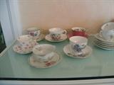 a ew English Cups and saucers.