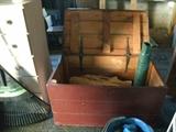 More stuff in the Carriage barn. Old blanket chest