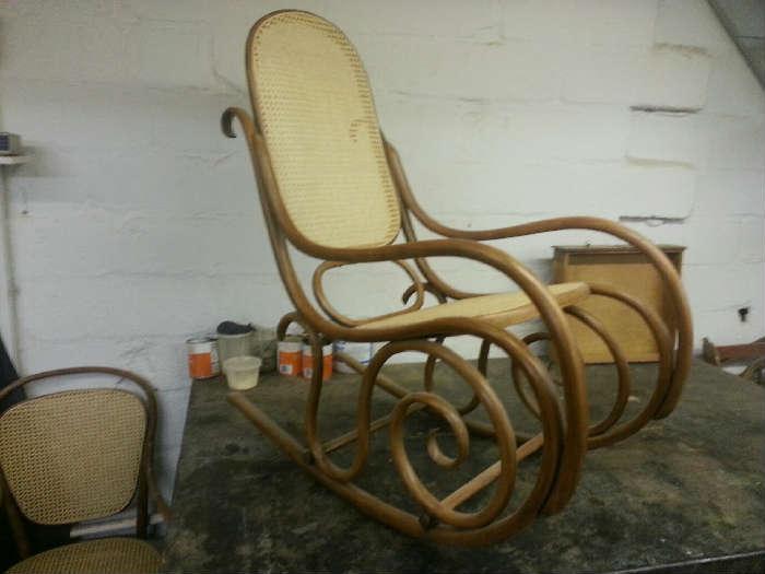 original antique Bentwood rocker in perfect condition...very old