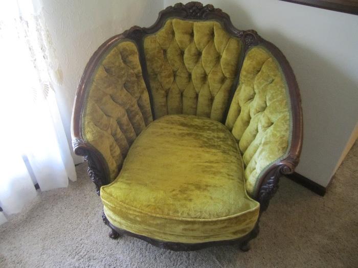 MATCHING ANTIQUE CHAIR TO SOFA