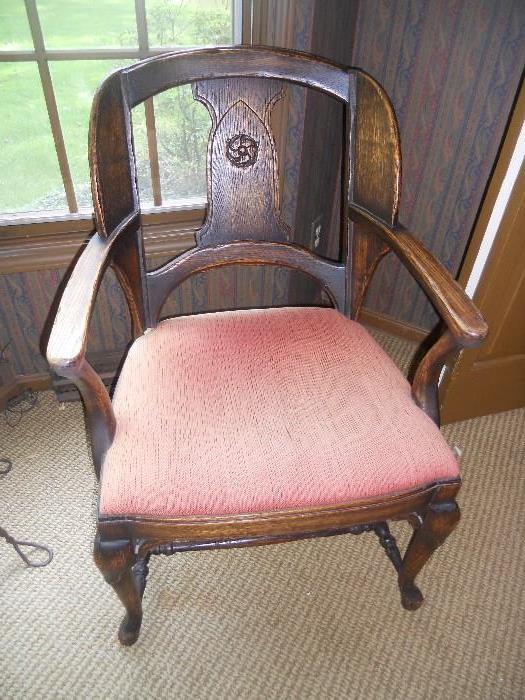 vintage oak chair