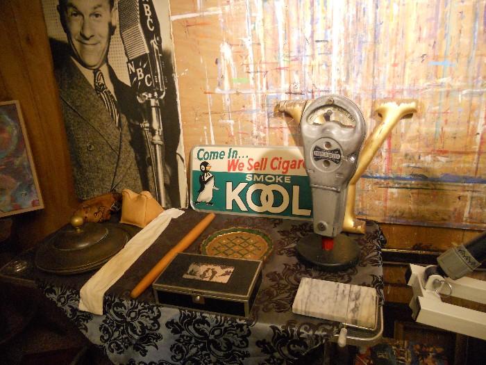 vintage metal Kool sign