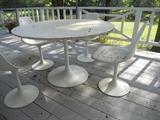 Burke tulip chairs and table