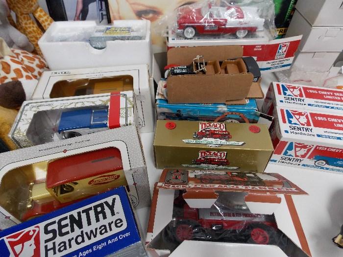 Collection of die cast collectors trucks