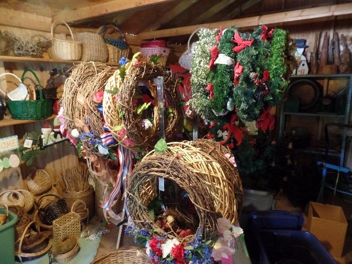 assorted wreaths