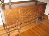 Jacobean style oak buffet $325
