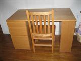 blonde desk