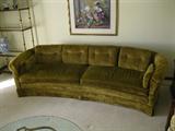 vintage green sofa - $125