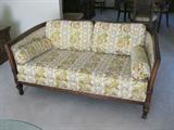 vintage yellow loveseat - $125