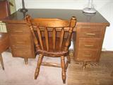 mid century desk with chair $125