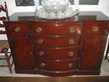 mahogany buffet $350
