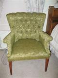 green chintz chair $60
