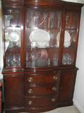 mahogany china cabinet $395