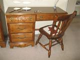 Maple desk with chair $75