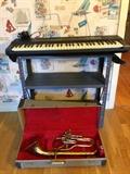 Alto horn. Key board.
