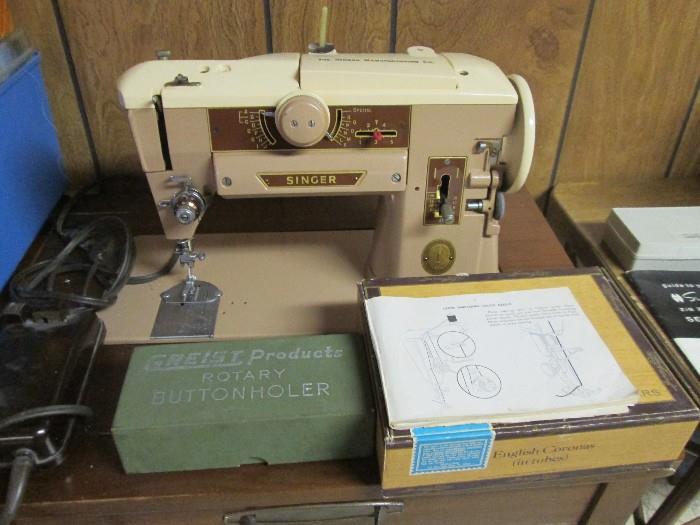 vintage Singer Slant-O-Matic sewing machine