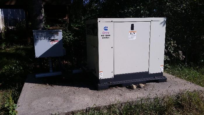 Cummins Onan GenSet Whole House Back Up Generator RS 12,000 for LP or Natural Gas