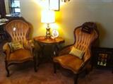 His and Hers Victorian Chairs