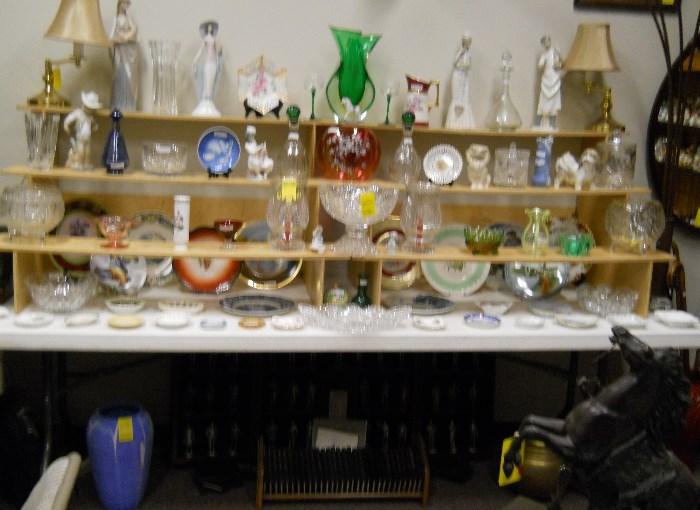 Lladros, Cut Glass, Crystal, Plates, Porcelain, Pewter, etc.