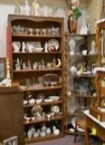 elegant glassware, porcelain, pottery, knick knacks, etc.