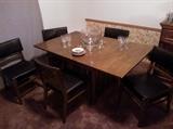 Solid yet affordable dining/kitchen table, chairs + 3 leaves!