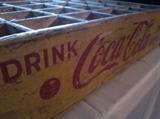 Yellow Wooden Coca~Cola Crate!