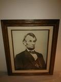 OLD Abe Lincoln Classic Portrait - Framed