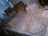 Crystal, Glass, Many Nice Glass Cup Sets, Lenox, Fenton, Anchor Hocking