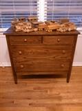 Nice Old Dodge City, Kansas Chest of Drawers (stamped on back)...wood trains 