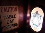 Cable Car Railroad Sign, Light up Vintage Schlitz Beer Sign!