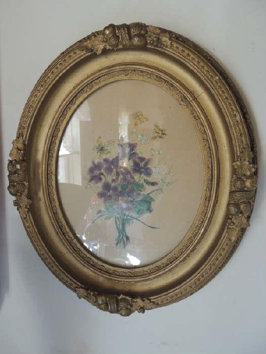 beautiful period framed painting