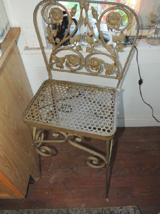 vintage metal chair