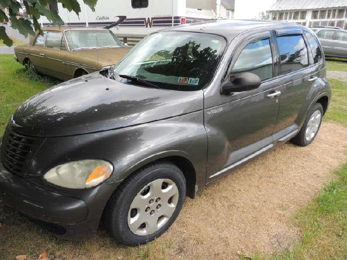 2004 PT Cruiser basic, 5 p manual 4 cyl, no rust, clean conditions, two small dings on fenders. 124,000 miles, new tires