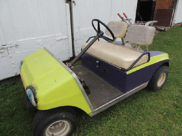 1984 Club Car 36V electric golf cart with six new batteries