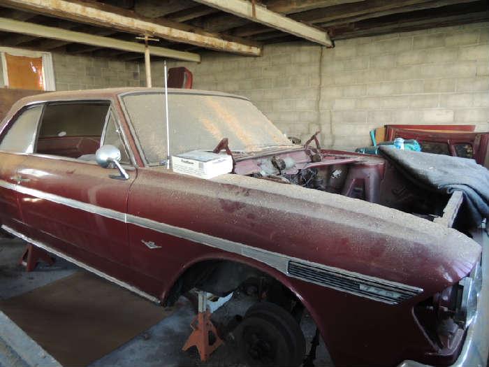 1964 Rambler Classic 770, hard top, 8 cyl 327 engine 4sp manual, was a project and need to be put back together. maroon
