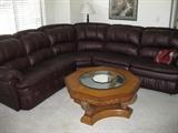 Leather Sectional 