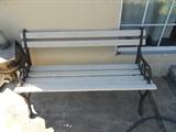 Garden Bench - Metal and Sturdy Plastic