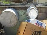Better View of Large Metal Wash Bucket and Round White Wash Bucket, Some Round Metal Wires, Empty Boxes for Packing up items