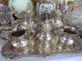 MERMOD & JACCARD SILVERPLATE TEA SET