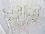CUT GLASS CANDLEABRAS