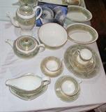 WEDGWOOD COMPLETE PLACE SETTINGS FOR 12 (ONLY 1 SHOWN)