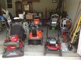 New snapper lawn mower , craftsman vac , new husqvarna 4 stroke snowblower and a lot more ' stuff ' ( everything from garage to gardening to just random stuff )