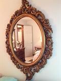 Ornate Scroll Mirror