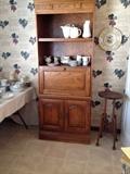 Solid Oak Drop-Front Secretary by Temple Stewart