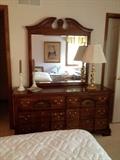 Dbl Dresser & Mirror by Broyhill - solid wood