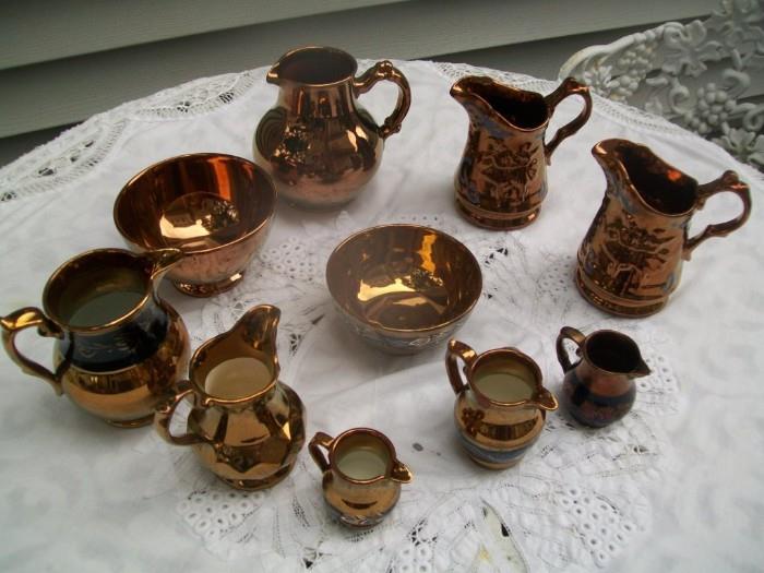 Very excellent condition pieces of collectible Copper Lustre, Perfect Condition