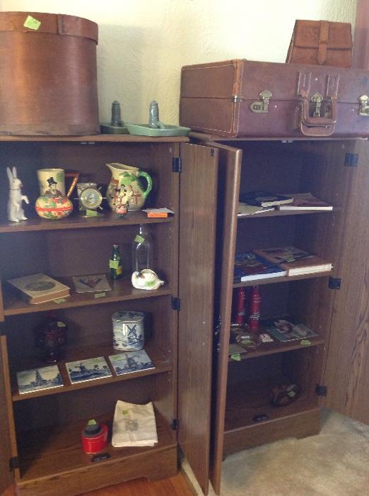 Unique collectibles, primitives, St. Louis Baseball memorabilia, Monroe County historical books, Mexican leather suitcase/purse.