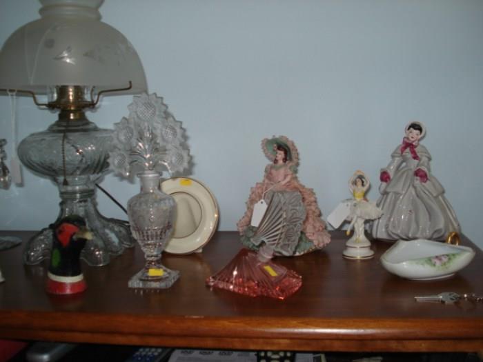 Lovely ladies and perfume bottles