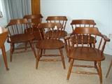6 chairs - maple wood
